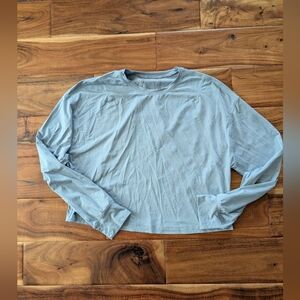 lululemon athletica Light Gray Long Sleeve Tee